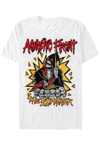 Agnostic Front – The Eliminator White – T-Shirt – Weiß – S – 100% Baumwolle