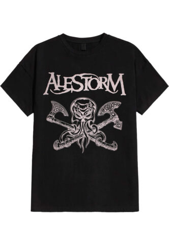 Alestorm – Skull – T-Shirt – Schwarz – S – 100% Baumwolle