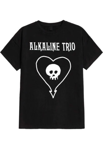 Alkaline Trio – Classic Heartskull – T-Shirt – Schwarz – XXL – 100% Baumwolle