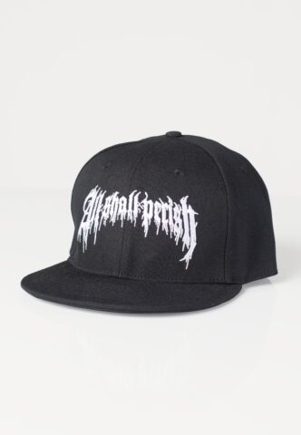All Shall Perish – White Logo Snapback – Cap – Schwarz – Onesize – 100% Polyacryl