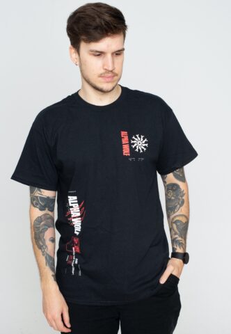Alpha Wolf – Akudama – T-Shirt – Schwarz – S – 100% Baumwolle,Jersey