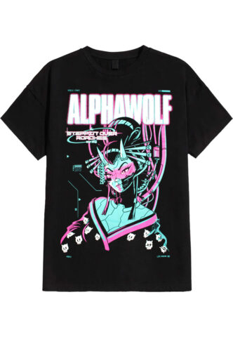 Alpha Wolf – Europe / UK Tour 2023 – T-Shirt – Schwarz – M – 100% Baumwolle,Jersey