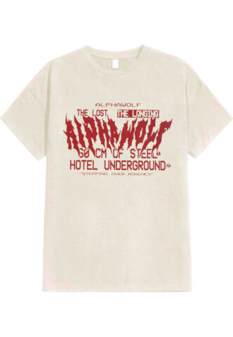Alpha Wolf – Roaches Ecru – T-Shirt – Beige – M – 100% Baumwolle,Jersey