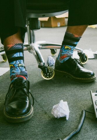 American Socks – Hannya – Socken – Mehrfarbig – S/M – 67% CoolMax (R), 17% Polyamid, 10% Baumwolle, 6% Elastan