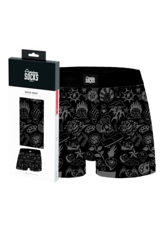 American Socks – Worth It – Boxershorts – Mehrfarbig – M – 95% Baumwolle, 5% Elastan