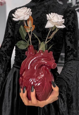 Killstar – Ana Tomic Red – Vase – Rot – Onesize – Keramik