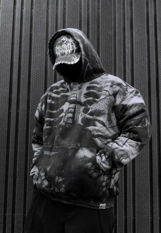 Stay Cold Apparel – Anatomy Heavy Oversized Black – Hoodie – Schwarz – XL – 100% Baumwolle