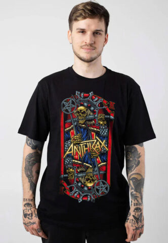 Anthrax – Evil King – T-Shirt – Schwarz – M – 100% Baumwolle