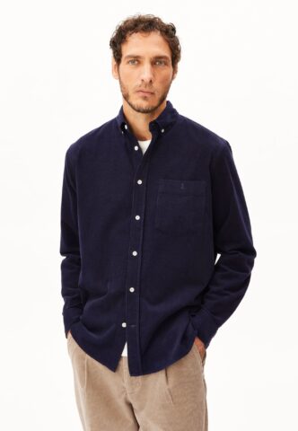 Armedangels – Corduroy Tinted Navy – Hemd – gid://shopify/Metaobject/122014793965 – M – 100% Bio-Baumwolle