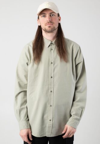 Armedangels – Giaalo Seagreen – Hemd – Grün – L – 97% Baumwolle, 3% Elastan