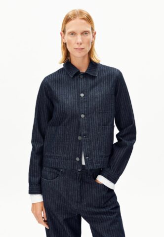Armedangels – Herringbone Denim Chore Rinse – Jeansjacke – Blau – L – 100% Bio-Baumwolle