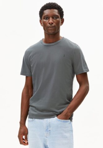 Armedangels – Jaames Space Steel – T-Shirt – Grau – M – 100% Bio-Baumwolle