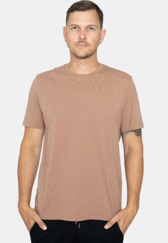 Armedangels – Jaames Aged Timber – T-Shirt – Braun – M – 100% Bio-Baumwolle