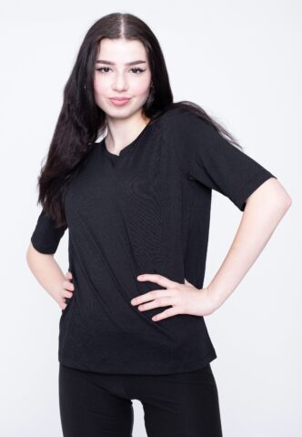 Armedangels – Jilaraa Black – T-Shirt – Schwarz – XS – 100% GOTS-zertifizierte Baumwolle
