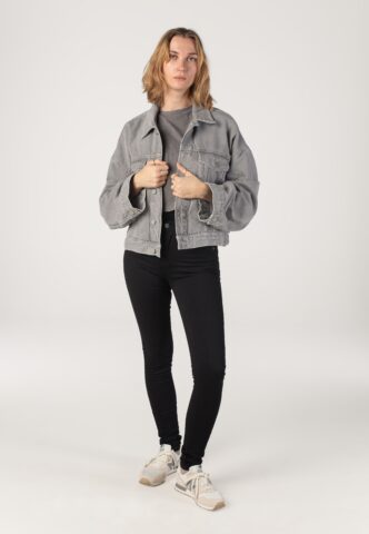 Armedangels – Paasithe Denim Loa – Jeansjacke – Grau – M – 52% Lyocell, 48% Biobaumwolle