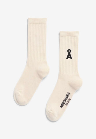 Armedangels – Saamus Bold Oatmilk-Black – Socken – Beige – M/L – 78% Baumwolle, 20% Polyamid, 2% Elastan