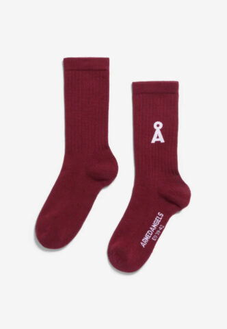 Armedangels – Saamus Bold Velvet Red – Socken – Rot – L/XL – 78% Baumwolle, 20% Polyamid, 2% Elastan