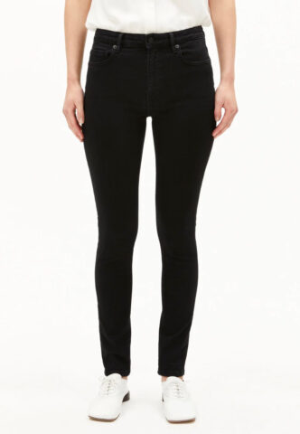 Armedangels – Tillaa Mid Waist Rinse Black – Jeans – Schwarz – W27 / L32 – 95% Biobaumwolle, 5% Elastan