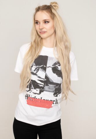 Art – Michelangelo Negative White – T-Shirt – Weiß – S – 100% Baumwolle