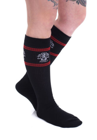 Asking Alexandria – Family Knee High – Socken – Schwarz – EU 35-38 – 78% Baumwolle, 17% Polyester, 5% Elastan