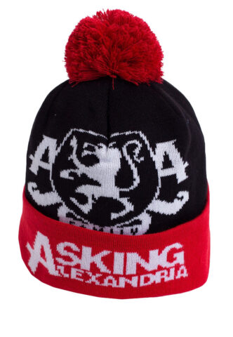 Asking Alexandria – Family Pom – Beanie – Schwarz – Onesize – 100% Polyacryl