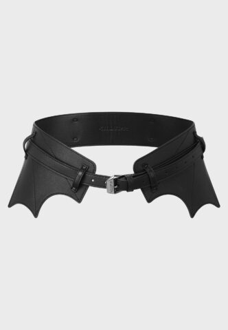 Killstar – At First Bite Black – Gürtel – Schwarz – XL/XXL – 100% Polyurethan