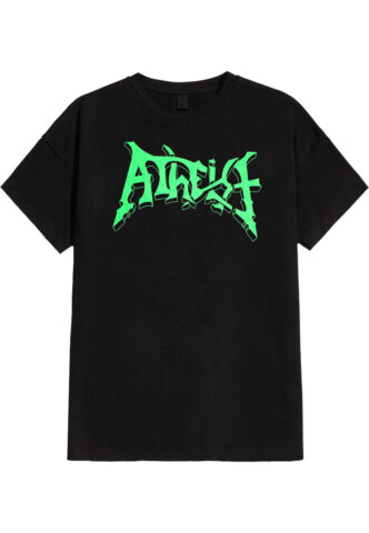 Atheist – Neon Logo – T-Shirt – Schwarz – M – 100% Baumwolle
