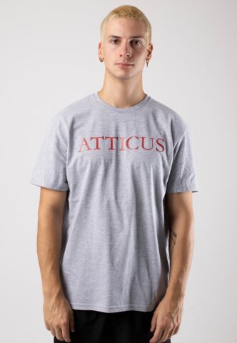 Atticus – Atticus Logo Heather Grey – T-Shirt – Grau – M – 90% Baumwolle, 10% Polyester