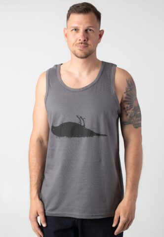 Atticus – Bird Charcoal – Tank – Schwarz – M – 100% Baumwolle