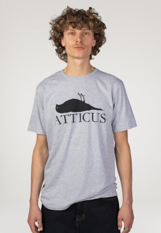 Atticus – Brand Logo Heather Grey – T-Shirt – Grau – L – 90% Baumwolle, 10% Polyester