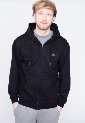 Atticus – Brand Logo Zip Black – Zipper – Schwarz – M – 80% Baumwolle, 20% Polyester