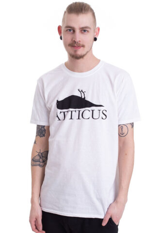 Atticus – Brand Logo White – T-Shirt – Weiß – S – 100% Baumwolle