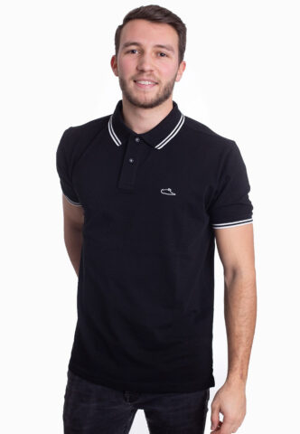 Atticus – Classic Tipped Black/White – Polo – Schwarz – XL – 100% Baumwolle