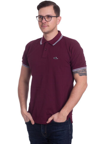 Atticus – Classic Tipped Burgundy/Sky – Polo – Weinrot – L – 100% Baumwolle