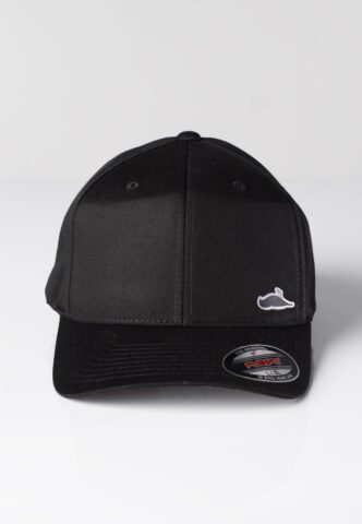 Atticus – Elmar Flexfit Black – Cap – Schwarz – S/M – 63% Polyester, 34% Baumwolle, 3% Elastan