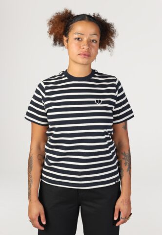 Atticus – Franchini Stripe Navy/White – T-Shirt – gid://shopify/Metaobject/122014793965 – L – 100% Baumwolle