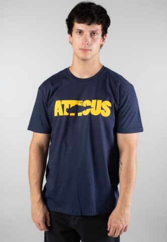 Atticus – Front Navy – T-Shirt – Blau – 3XL – 100% Baumwolle
