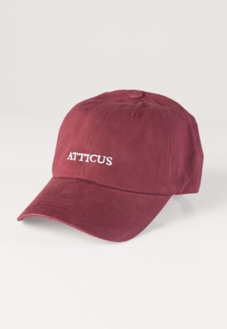 Atticus – Logo Maroon – Cap – Weinrot – Onesize – 100% Baumwolle