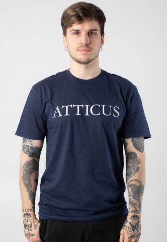 Atticus – Logo Navy – T-Shirt – Blau – S – 100% Baumwolle