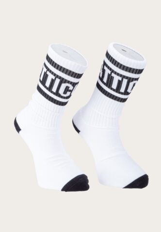 Atticus – Panama White/Black – Socken – Weiß – Onesize – 80% Baumwolle, 15% Polyester, 5% Elastane