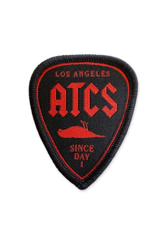 Atticus – Plectrum Black – Aufnäher – Schwarz – Onesize – 100% Polyester