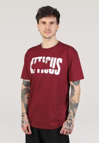 Atticus – Punch Maroon – T-Shirt – Weinrot – S – 100% Baumwolle