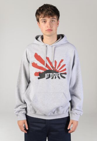 Atticus – Rising Heather Grey – Hoodie – Grau – M – 75% Baumwolle, 25% Polyester