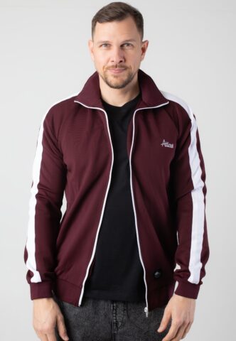 Atticus – Script Track Burgundy – Trainingsjacke – Weinrot – L – 100% Polyester