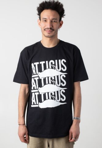Atticus – Trifold Black – T-Shirt – Schwarz – XL – 100% Baumwolle