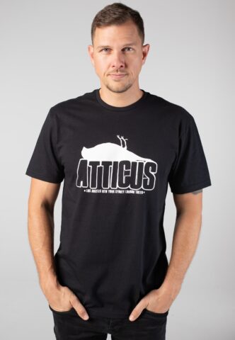 Atticus – Waring Black/White – T-Shirt – Schwarz – XXL – 100% Baumwolle