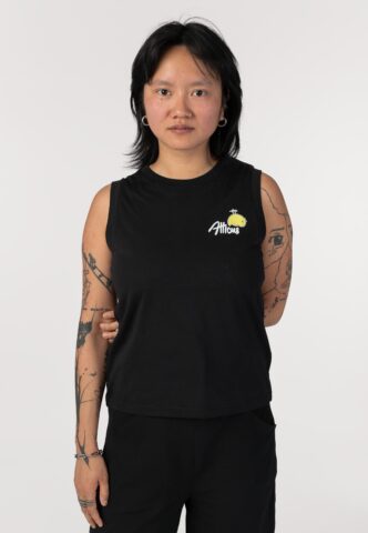 Atticus – Womens Birdy Black – Tank – Schwarz – L – 100% Bio-Baumwolle