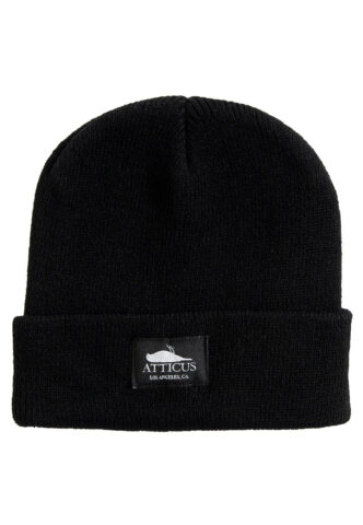 Atticus – Woodsman Black – Beanie – Schwarz – Onesize – 100% Polyacryl