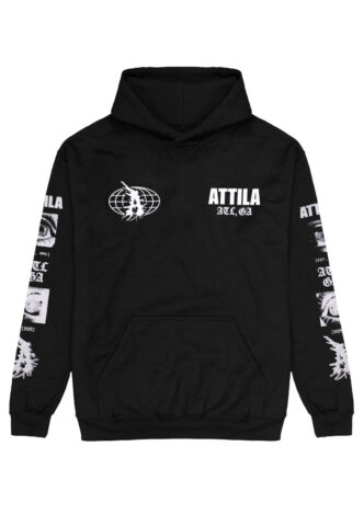 Attila – Globe Est – Hoodie – Schwarz – L – 50% Baumwolle, 50% Polyester