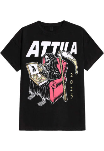 Attila – Pizza – T-Shirt – Schwarz – XXL – 100% Baumwolle
